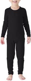 img 4 attached to Ultra Soft Boys Thermal Underwear Sets - Kids Long Johns and Toddler Base Layer Sets
