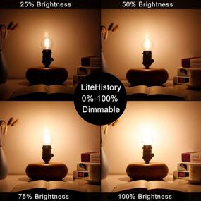 img 1 attached to 💡 Лампа LiteHistory Dimmable E26 Edison G16