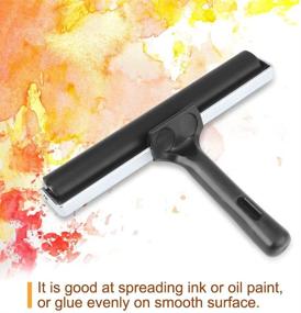 img 3 attached to 🖌️ 7.8 Inch Soft Rubber Brayer: Premium Art Craft Oil Painting Tool with Roller Paint Brush Ink Applicator