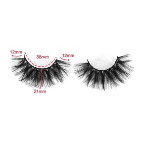 img 1 attached to 👁️ Enhance Your Eyes with FANXITON 20MM 6D Full False Eyelashes - 7 Pairs of Volume Fluffy Faux Mink Lashes