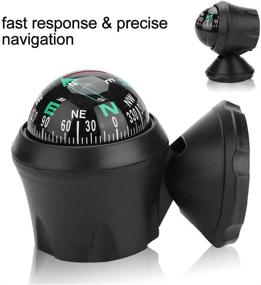 img 1 attached to 🧭 Mini Guide Ball for Car, Truck, Boat, or Cycling: Vehicle Compass with Navigation Direction Pointing, Ideal for Traveling