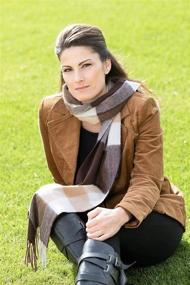 img 3 attached to CANDOR CLASS: Luxury Cashmere Solids for Women's Scarves & Wraps