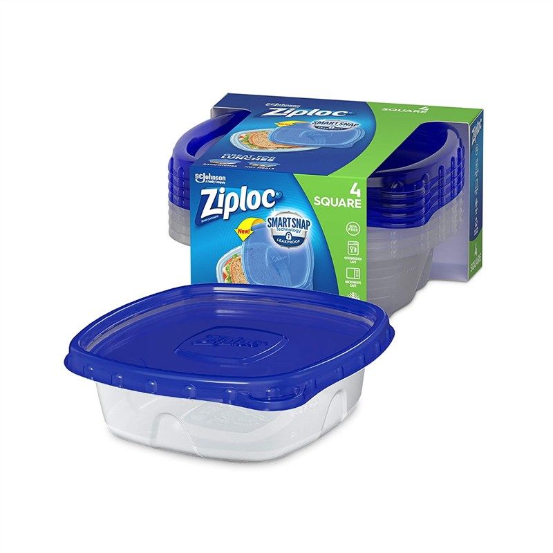 Ziploc 70935 4 Count 3-Cup Food Storage Containers - Quantity of