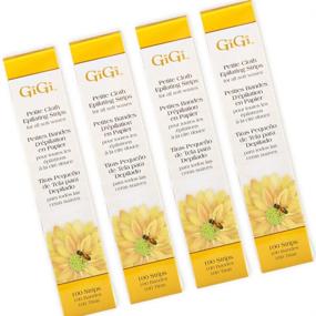 img 4 attached to 🪒 GiGi Soft Hair Removal Wax Epilating Strips - 100 Strips x 4 Pack