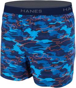 img 1 attached to Трусы Hanes Boxer в клетку среднего размера для мальчиков: стильный комфорт для вашего маленького мужчины.