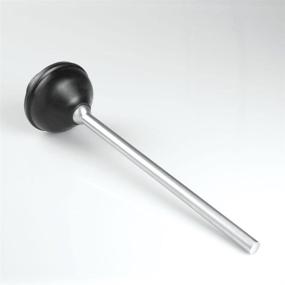 img 2 attached to 🚽 Stylish and Functional InterDesign Forma Toilet Plunger - Black/Brushed Stainless Steel: A Must-Have for Your Bathroom