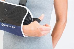 img 3 attached to 🤕 Mueller New & Improved Blue Arm Sling: One Size Fits Most – Top-quality Support for Optimal Healing