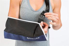 img 2 attached to 🤕 Mueller New & Improved Blue Arm Sling: One Size Fits Most – Top-quality Support for Optimal Healing