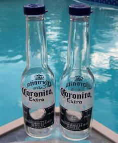 img 1 attached to 🧂 Corona Salt and Pepper Shakers - (1 Pair of 7oz Coronita Extra Bottles and Caps)