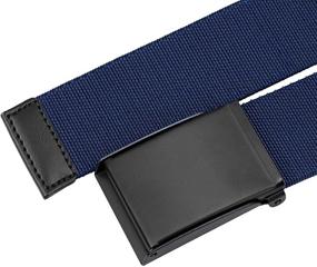 img 3 attached to Moonsix Elastic Stretch Military Flip Top Men's Accessories and Belts