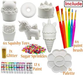 img 3 attached to 🦄 Squishy Unicorn Painting Supplies by Korilave