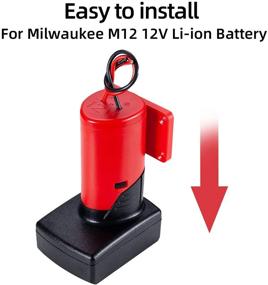 img 3 attached to Battery Adapter for Milwaukee M12 🔌 Dock Power Connector - 12V, 12 Gauge Robotic