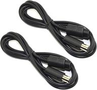 ssgamer 2-pack of 6ft 🎮 wii/gamecube gcn extension cables for enhanced connectivity logo
