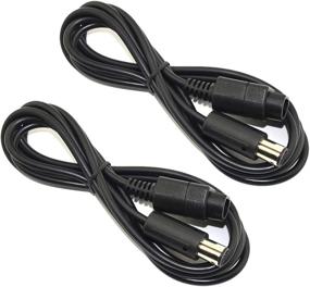 img 4 attached to SSGamer 2-Pack of 6ft 🎮 Wii/Gamecube GCN Extension Cables for Enhanced Connectivity