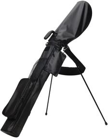 img 4 attached to 🏌️ Lightweight Black Golf Carry Bag with Convenient Stand for Optimal Maneuverability