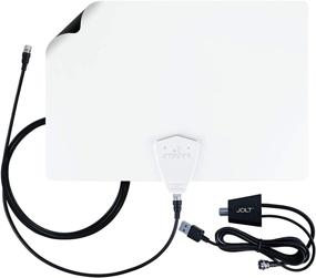 img 3 attached to 📺 Antennas Direct ClearStream FLEX Amplified TV Antenna with 50+ Mile Range, UHF/VHF, Multi-Directional, Wall-Mountable Grip, USB In-Line Amplifier, 12 ft. Coaxial Cable, 4K Ready, Black/White/Paintable Design - FLEX+