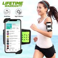 📱 sinkry cell phone armband: secure running phone holder for iphone 11 pro max/x xr xs max/8 plus/7 plus/6s plus/6 plus and more (green) logo