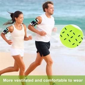 img 1 attached to 📱 Sinkry Cell Phone Armband: Secure Running Phone Holder for iPhone 11 Pro Max/X XR XS Max/8 Plus/7 Plus/6S Plus/6 Plus and More (Green)