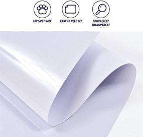 img 2 attached to 🐱 MYFAMIREA Cat Scratch Couch Corner Protectors - Anti-Scratch Deterrent Furniture Guards with Self-Adhesive Pre Cut Pads - Residue Free