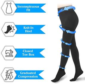 img 2 attached to Compression Pantyhose Stockings Varicose Relieve Sports & Fitness