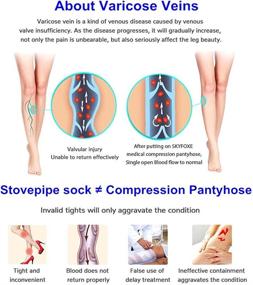 img 3 attached to Compression Pantyhose Stockings Varicose Relieve Sports & Fitness