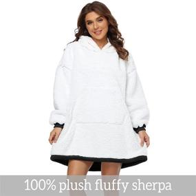 img 1 attached to RXLLDOLY Wearable Blanket Oversized Sweatshirt Bedding