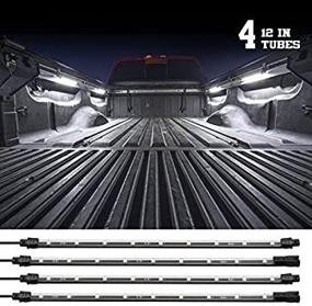 img 3 attached to White Truck Bed Tool Box Light Kit - 🔦 2nd Generation with Auto-off Delay Switch, Includes 4x 12-inch Tubes