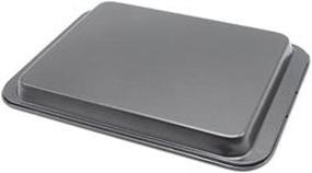 img 2 attached to 🍪 SS&CC Little Small Baking Sheets Nonstick Set of 2 (9.5" X 7.1") - 8 Inch Nonstick Toaster Oven Tray Cookie Sheets, Perfect for 1 or 2 Person Household