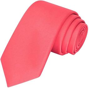 img 3 attached to Elegant KissTies Boys Satin Necktie for Teens – Comes with Free Gift Box!