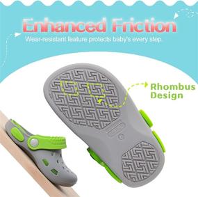 img 2 attached to 👟 SCROUFFEY Silicone Toddler Garden Clogs - Cute Slip-on Water Sandals for Boys and Girls, Perfect for Summer Beach, Pool, and Shower Fun Sizes 5-9