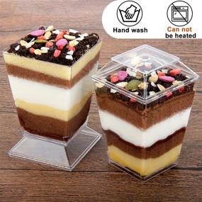 img 1 attached to 🌈 Dazzling Delights: Colovis Dessert Plastic Appetizer Parfait - A Treat for the Senses!