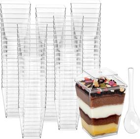 img 4 attached to 🌈 Dazzling Delights: Colovis Dessert Plastic Appetizer Parfait - A Treat for the Senses!