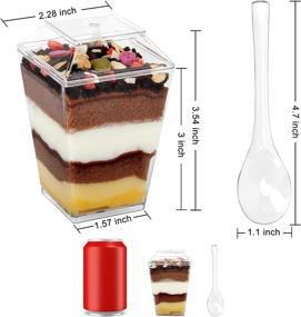 img 3 attached to 🌈 Dazzling Delights: Colovis Dessert Plastic Appetizer Parfait - A Treat for the Senses!