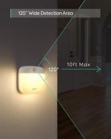 img 1 attached to 🔦 Eufy by Anker, Lumi Stick-On Night Light, 2nd Gen Warm White LED, Motion Sensor, for Bedroom, Bathroom, Kitchen, Hallway, Stairs, Energy Efficient, Compact, 3-Pack