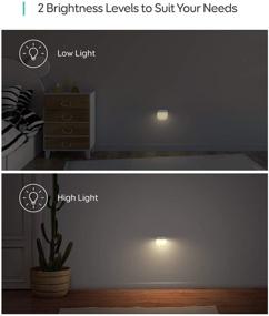 img 3 attached to 🔦 Eufy by Anker, Lumi Stick-On Night Light, 2nd Gen Warm White LED, Motion Sensor, for Bedroom, Bathroom, Kitchen, Hallway, Stairs, Energy Efficient, Compact, 3-Pack