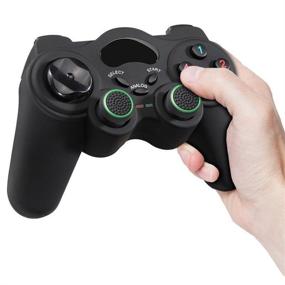 img 2 attached to 🎮 Enhance Your Gaming Experience with 4 Pair / 8 Pcs Silicone Thumb Grip Stick Analog Joystick Cap Cover for PS3/PS4/Xbox 360/Xbox One Controllers - Black