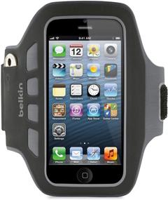 img 1 attached to Belkin Ease-Fit Plus Armband For IPhone 5 / 5S / 5C / SE (Black)