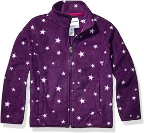 img 4 attached to Girls' Full-Zip Mock Jacket - Amazon Essentials Polar Fleece