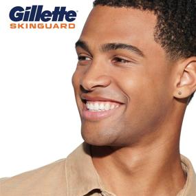 img 1 attached to 💈 Smooth Shave Guaranteed: Gillette SkinGuard Men's Razor Flex Handle + 4 Blade Refills