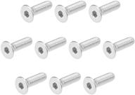 uxcell m4x12mm machine stainless fasteners logo