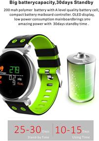img 2 attached to Collasaro Android Smartwatch: Waterproof Fitness Watch with Blood Pressure, Heart Rate Monitor, Sleep & Step Tracker for Men and Women