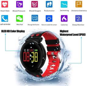 img 3 attached to Collasaro Android Smartwatch: Waterproof Fitness Watch with Blood Pressure, Heart Rate Monitor, Sleep & Step Tracker for Men and Women