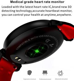 img 1 attached to Collasaro Android Smartwatch: Waterproof Fitness Watch with Blood Pressure, Heart Rate Monitor, Sleep & Step Tracker for Men and Women