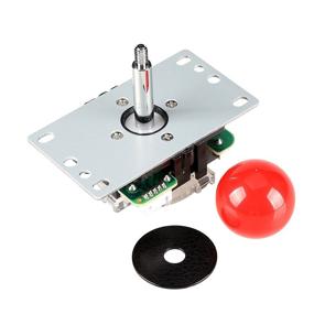 img 3 attached to EG STARTS Red Arcade Classic Competition 5-Pin Stick 5P Rocker 4-8 Ways Joystick: PC Xbox 360 PS2 PS3 Games Arcade DIY Kit Parts Mame Jamma Machine Gaming