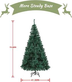 img 3 attached to 🌲 AZURE SKY 6' Classic Premium Artificial Christmas Tree: Ideal for Indoor and Outdoor Holiday Decor, Green