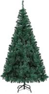 🌲 azure sky 6' classic premium artificial christmas tree: ideal for indoor and outdoor holiday decor, green logo