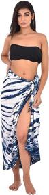 img 2 attached to 👙 Stylish Indigo Women's Swimwear Sarong Swimsuit by ANJANIYA - A perfect blend of fashion and functionality!