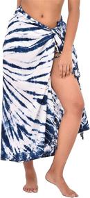 img 3 attached to 👙 Stylish Indigo Women's Swimwear Sarong Swimsuit by ANJANIYA - A perfect blend of fashion and functionality!