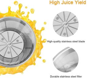 img 3 attached to Nidouillet 600W Wide Mouth Centrifugal Juicer: Stainless Steel BPA-Free Compact Fruit & Vegetable Juice Extractor with Non-Drip Function - Includes 4 Drink Bottles & Brush AB216