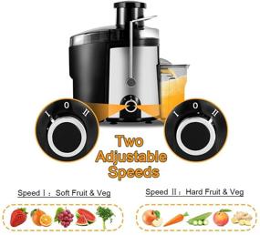 img 2 attached to Nidouillet 600W Wide Mouth Centrifugal Juicer: Stainless Steel BPA-Free Compact Fruit & Vegetable Juice Extractor with Non-Drip Function - Includes 4 Drink Bottles & Brush AB216